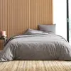 BLANC DES VOSGES Drap housse coton bio et recyclé Ressources-90 x 200 cm-Anthracite
