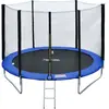 Pack Premium Trampoline Ø245cm bleu et vert avec filet + échelle + bâc...