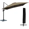 Parasol déporté - HAPPY GARDEN - MOLOKAI - carré - taupe - 3x3m