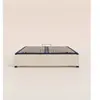 Sommier coffre 140x190 cm - Beige - Acier recyclé et lattes en bois - ...