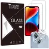 Tikawi x4 Verres trempés Iphone 14 Plus (6.7) [2 Ecrans + 2 Caméras] H...