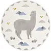 Tapis Enfant Andino Tissé Main Polypropylène Multi Rond Ø135 - Nattiot Gris