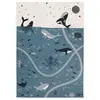 Nattiot Tapis de jeu rectangulaire Deep Blue (123 x 180 cm)