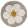 Nattiot Tapis rond Bohemian daisy beige