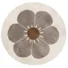 3S. x Home TAPIS BOHEMIAN ROND TAUPE DAISY
