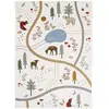 Tapis Enfant Little Forest Par Nattiot - Multicolore - 123 X 180 Cm Multicolore