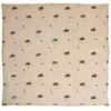Nattiot Tapis De Repos Bébé Coton Imprimé Petits Palmiers Jaipury Crème Brûlée