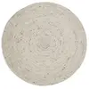 Nattiot Tapis rond laine feutrée NEETHU avoine taille S