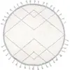 NATTIOT ~ Tapis Enfant Côme tufté Machine en Coton Coloris Gris Rond Ø120