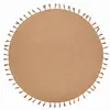 Nattiot Tapis rond tressé avec fil doré Lisette (140 cm)