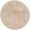 Nattiot Tapis rond Perla nude (110 cm)