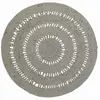 Nattiot 3S. x Home Tapis laine feutrée ajourée BIBEK Gris S