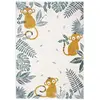 3S. x Home Tapis enfant petits singes MONKEY PARADISE Miel M