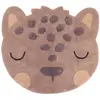 Nattiot Tapis Chambre Enfant Coton Lavable Petit Léopard Little Sören Marron