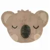 Nattiot Tapis Chambre Enfant Coton Lavable Koala Little Olsen Brun