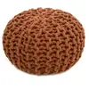 3S. x Home Pouf enfant en coton marron