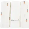 Lot de 3 langes bébé coton bio* Ananas