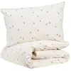 LITTLE CREVETTE Parure de lit bébé taie et housse de couette 100x140 cm Pom Pouce