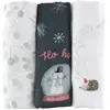 LITTLE CREVETTE Lot de 3 langes bébé coton bio* Noël Magique