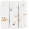 LITTLE CREVETTE Lot de 3 langes bébé coton bio* Malo