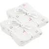 LITTLE CREVETTE Lot de 12 lingettes lavables Cerise