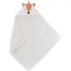 LITTLE CREVETTE Cape de Bain bébé Coton Bio Renard Dream Forest - 75x75 cm