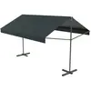 CONCEPT USINE Iseo - Store banne double pente manuel 4 x 1,5/1,5 m gris polyester