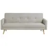 Concept-Usine Wooden - Canapé Scandinave Convertible 3 Places Beige