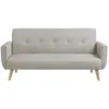 Concept-usine - berlin - Canapé scandinave convertible 3 places beige