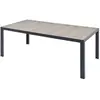 Concept-Usine Table Aluminium Et Plateau Effet Bois 10 Personnes Lagos