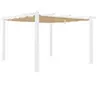 SWEEEK Toile de toit beige pour tonnelle 3x4m Condate - toile de rechange pergola, toile de remplacement