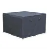 SWEEEK Housse de protection grise pour salon de jardin carré 112 sur 112 cm