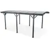 SWEEEK Carport de 15m² en aluminium anthracite et polycarbonate - le mans