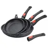 Lot de 4 poêles effet pierre 30,28,24 et 20 cm SHEPLER avec manche amo...