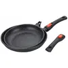 Poêles - SHEPLER - Lot de 2 - 30 et 28 cm - Anti-adhérent sans PFOA - Aluminium