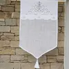 Maison d'été Brise bise en lin blanc et broderies 45X70 CM