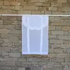 Maison d'été Store en lin blanc 60X120 CM
