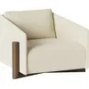 Fauteuil en tissu crème Timber - Kann Design