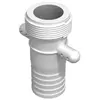 CPP - Raccord cranté male 1''1/2 bsp - male cannelé droit 38mm
