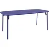 Table de jardin rectangulaire bleue 220 cm Week-End - Petite Friture