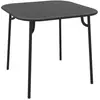 Table de jardin carrée noire Week-End - Petite Friture