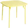 Table de jardin carrée jaune Week-End - Petite Friture