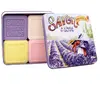 La Savonnerie de Nyons - Coffret de 4 Savons (Lavande, Verveine,Fleur de Coton, Rose) Cueillette 400 g unisex