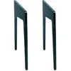 Pieds d'enceintes La Boite Concept Pieds Noir laqué pour station HiFi ...