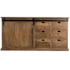 RENDEZ VOUS DECO Buffet en bois recyclé, 6 tiroirs et 1 porte coulissante - Sari TU