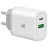 Chargeur USB-A et USB-C Xmoove Swift PD 30 W Blanc et gris