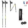 Guidetti Platinium Néo Carbone Perf Bâtons de marche Noir 125 cm