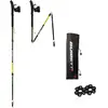 Guidetti Platinium Néo Carbone Perf Bâtons de marche Noir 115 cm