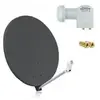 CAHORS HDME Parabole Satellite Fibre Composite Gris anthracite 70cm + ...