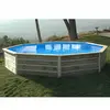 WATERCLIP Piscine bois octogonale - 4,95 x 3,15 x H. 1,29 m SAINT BERNARD